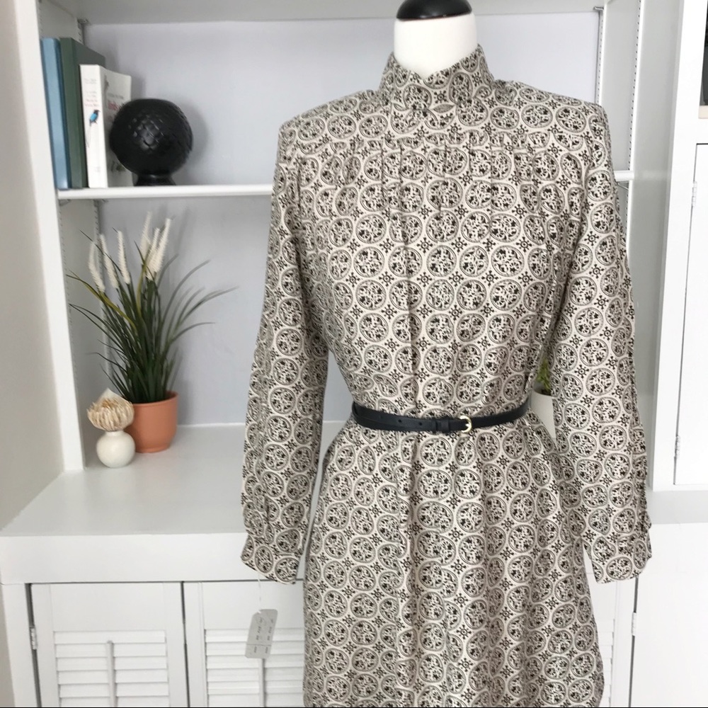 VTG NWT Serbin | Geo Folk Paisley Midi Dress | M